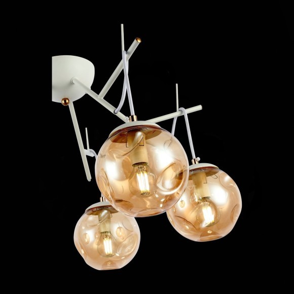 SLE110202-05 Светильник потолочный Белый/Янтарный E14 5*40W CALLETTA SLE110202-05 Светильник потолочный Белый/Янтарный E14 5*40W CALLETTA