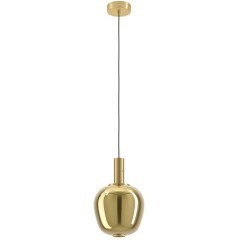 390464 Светодиодный подвес с регулировкой цветовой температуры FRUITERA, 1X6W;1X1,6W(LED), Ø250, 2200-6500K, 1100lm, сталь, состаренный медный, золото