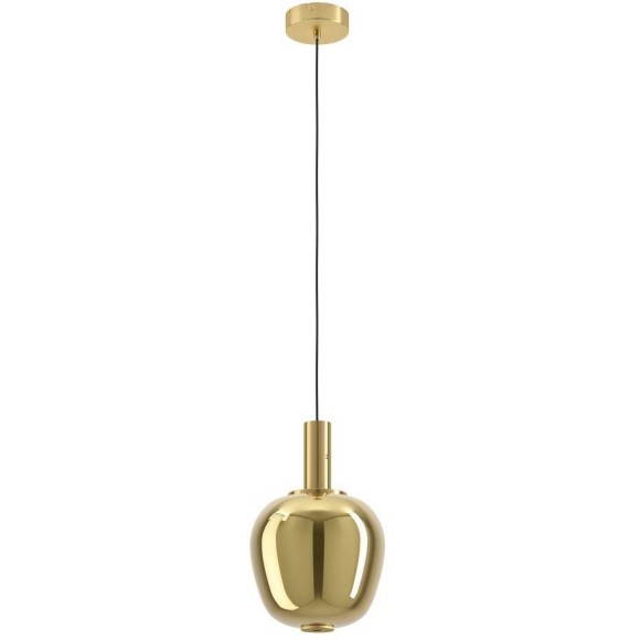 390464 Светодиодный подвес с регулировкой цветовой температуры FRUITERA, 1X6W;1X1,6W(LED), Ø250, 2200-6500K, 1100lm, сталь, состаренный медный, золото