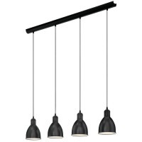 49466 Подвес PRIDDY, 4х60W (E27), L975, H1100, сталь, черный