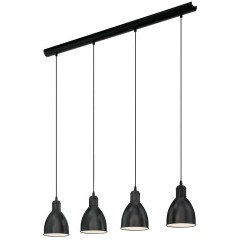 49466 Подвес PRIDDY, 4х60W (E27), L975, H1100, сталь, черный