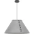 Arte Lamp Fleece A7092SP-1GY Подвесной современный светильник с плафоном 52 см, серый фетровый абажур, черный металл, длина провода 100см, лампа E27 1шт до 40Вт IP20 220В
