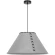 Arte Lamp Fleece A7092SP-1GY Подвесной современный светильник с плафоном 52 см, серый фетровый абажур, черный металл, длина провода 100см, лампа E27 1шт до 40Вт IP20 220В