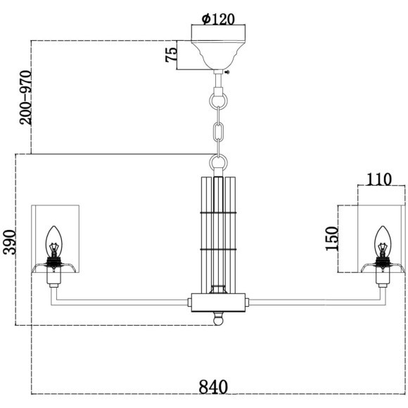 Подвесная люстра Metropolitan H015PL-10G Подвесная люстра Metropolitan H015PL-10G