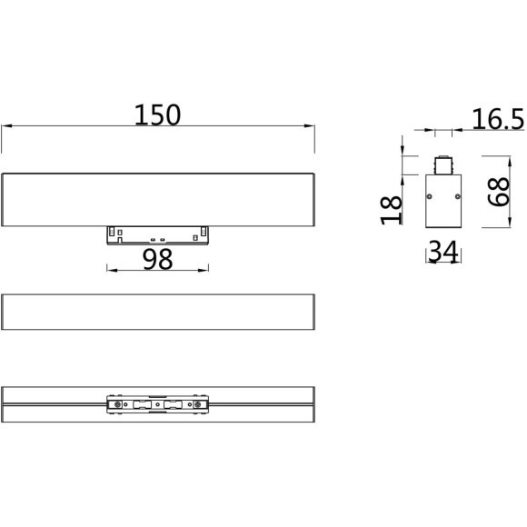TR012-2-7W3K-W Трековый магнитный светодиодный светильник Maytoni Gravity CRI90+ 3000К 350Лм 120° 7Вт TR012-2-7W3K-W Трековый магнитный светодиодный светильник Maytoni Gravity CRI90+ 3000К 350Лм 120° 7Вт