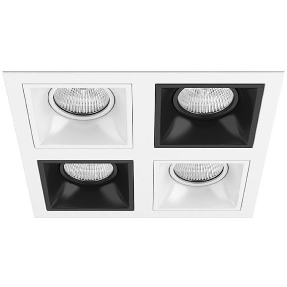 Встраиваемый светильник Lightstar D54606070607 Domino под лампы 4xGU5.3 200W Встраиваемый светильник Lightstar D54606070607 Domino под лампы 4xGU5.3 200W
