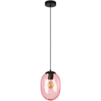 10427 Purple LOFT IT BUBBLE Подвесной светильник с чёрным металлическим основанием и пурпурным стеклянным плафоном, E27, 1 × 60 Вт, 220 В