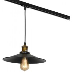 Однофазный двужильный трековый светильник Lussole LSP-9601-TAB NEW YORK под сменную лампу Е27 Однофазный двужильный трековый светильник Lussole LSP-9601-TAB NEW YORK под сменную лампу Е27