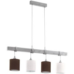 49927 Подвес TOWNSHEND 2, 4x60W (E27), L1000, B150, H1100, сталь, дерево, белая патина/текстиль, лен 49927 Подвес TOWNSHEND 2, 4x60W (E27), L1000, B150, H1100, сталь, дерево, белая патина/текстиль, лен