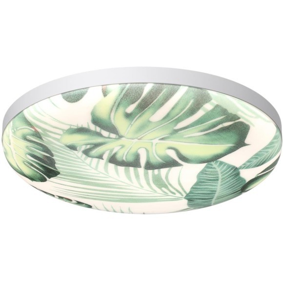 7748/EL PALE SN Светильник светодиодный потолочный пластик/белый/зеленый LED 70Вт 3000-6000К D480 IP43 пульт ДУ FLORI 7748/EL PALE SN Светильник светодиодный потолочный пластик/белый/зеленый LED 70Вт 3000-6000К D480 IP43 пульт ДУ FLORI