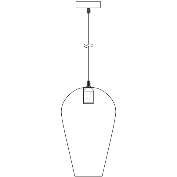Подвесной светильник с 1 плафоном Freya FR5188PL-01B1 Jiffy под лампу 1xE27 60W