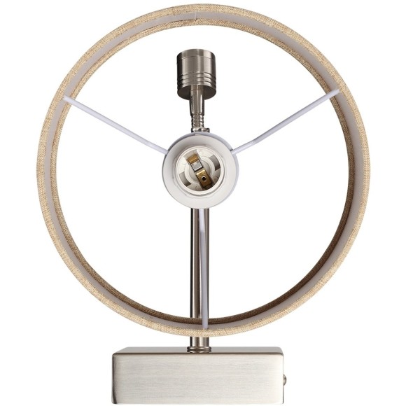 8250/2W MODERNI LN25 000  никель/бежевый, металл/текстиль бра Е14 40W+ LED 3W 4000K 220V NIKKI