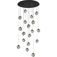 SL1175.403.18 Светильник подвесной ST-Luce Черный/Серо-зеленый E14 18*40W PORTICI