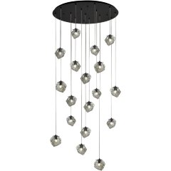 SL1175.403.18 Светильник подвесной ST-Luce Черный/Серо-зеленый E14 18*40W PORTICI SL1175.403.18 Светильник подвесной ST-Luce Черный/Серо-зеленый E14 18*40W PORTICI