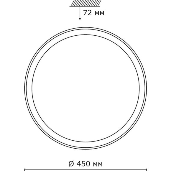 Светодиодный настенно-потолочный светильник с пультом Kabrio 2049/DL Светодиодный настенно-потолочный светильник с пультом Kabrio 2049/DL