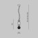 Подвесной светильник светодиодный Collar P069PL-L17CH3K