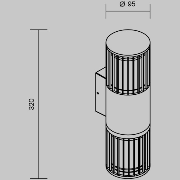 Настенный светильник (бра) Maytoni Alura O492WL-02GF