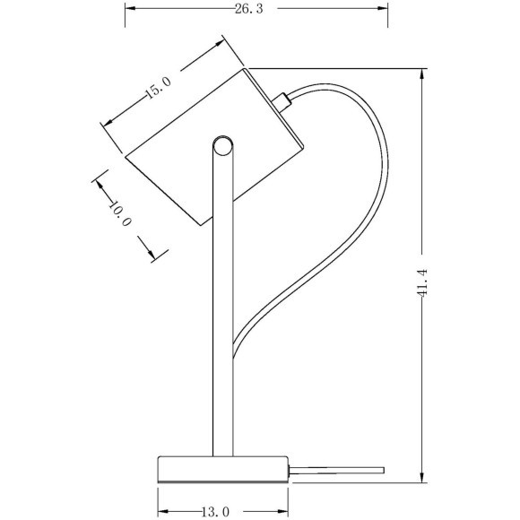 Декоративная настольная лампа Freya FR4004TL-01WB Elori под лампу 1xE27 25W