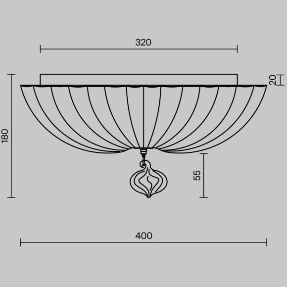 Настенно-потолочный светильник Maytoni C216-CL-03-N SIENNA под лампы 3xE27 60W