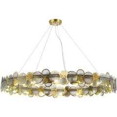 SL6133.313.16 Светильник подвесной ST-Luce Латунь/Дымчатый G9 LED 16*5W 4000K SWATCH SL6133.313.16 Светильник подвесной ST-Luce Латунь/Дымчатый G9 LED 16*5W 4000K SWATCH