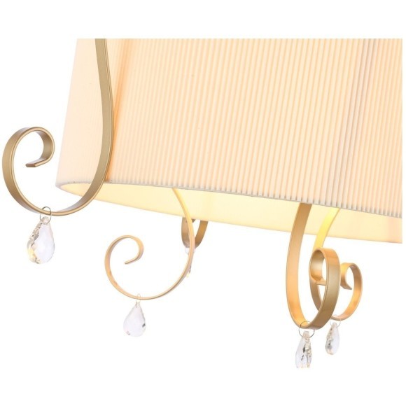 SL177.213.03 Светильник подвесной Золотистый/Белый E14 3*40W AZZURRO