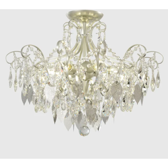 Светильник потолочный Crystal Lux ESMIRALDA PL6 SILVER 0524/106