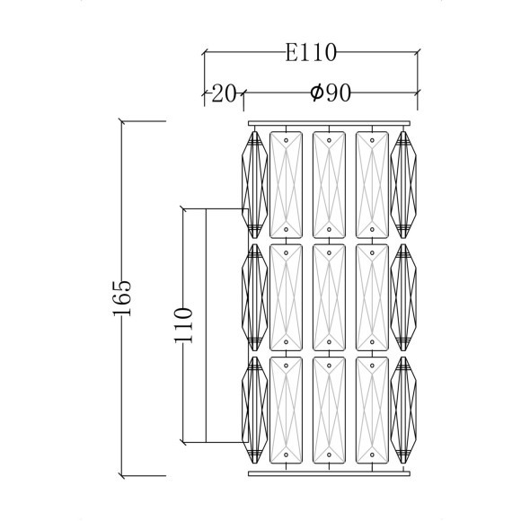 Бра Maytoni DIA008WL-1CH Talento под лампу 1xG9 40W