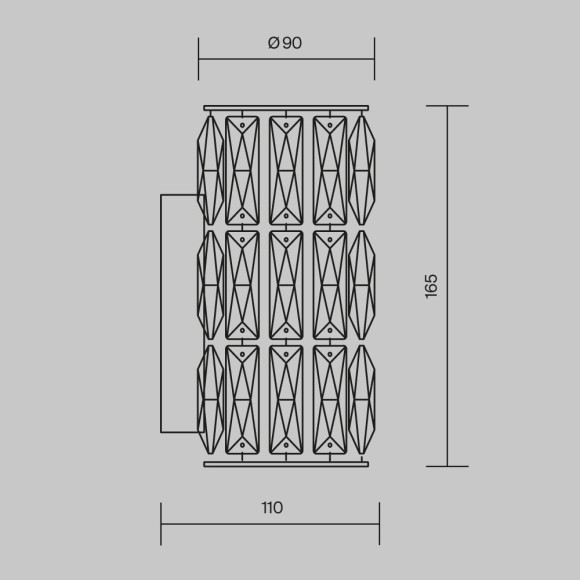 Бра Maytoni DIA008WL-1CH Talento под лампу 1xG9 40W