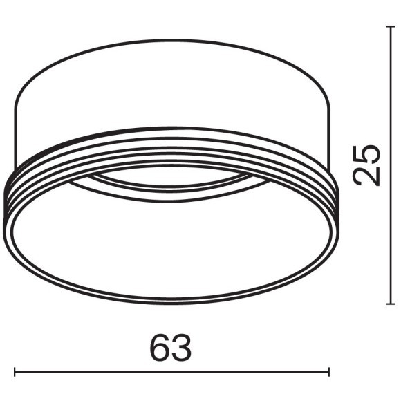 Декор. кольцо (для светильников серии Focus с диам. плафона 65мм) RingL-20-W
