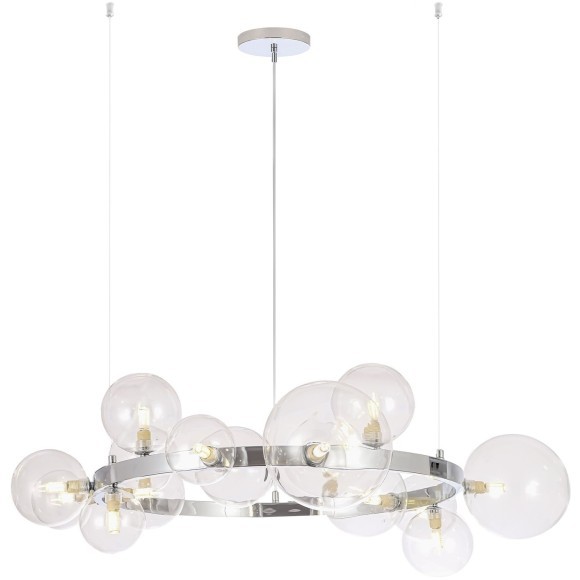 Люстра Crystal Lux AGATA SP15 V2 CHROME/TRANSPARENTE