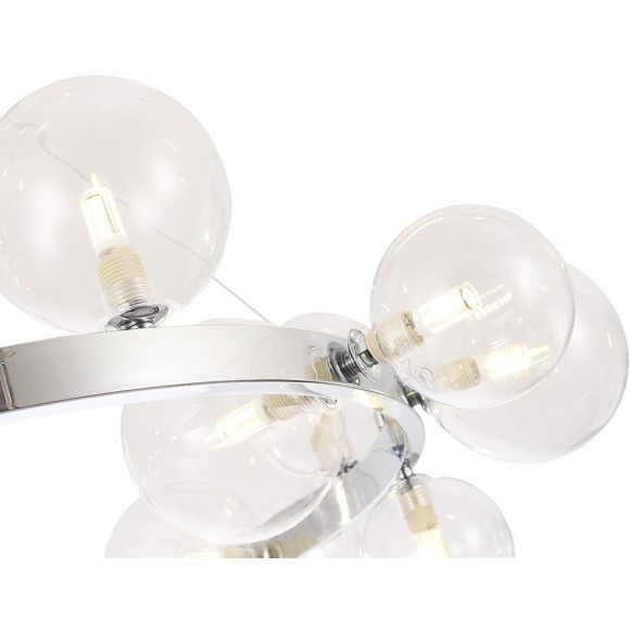 Люстра Crystal Lux AGATA SP15 V2 CHROME/TRANSPARENTE