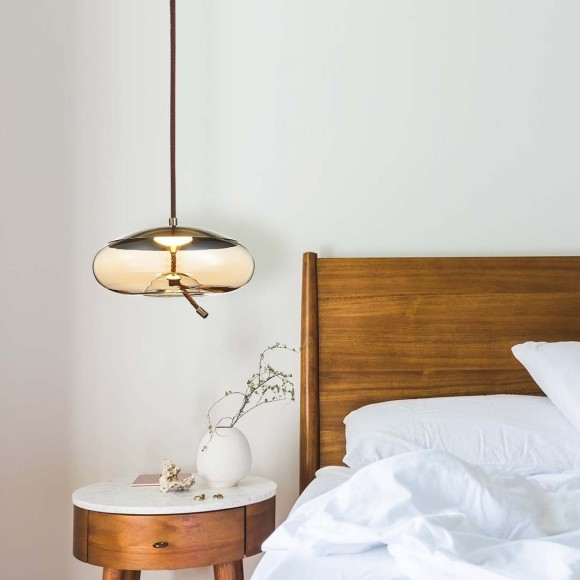 SL6108.313.01 Люстра подвесная ST-Luce Бронза/Янтарный LED 1*10W 3000K OZZIO