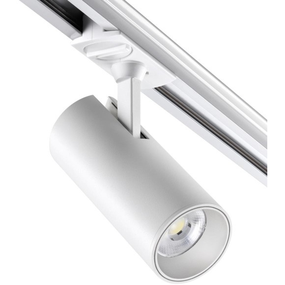 Однофазный двужильный светодиодный трековый светильник Novotech 359155 SELENE 3000К 2300Лм CRI90+ 45° 24Вт Однофазный двужильный светодиодный трековый светильник Novotech 359155 SELENE 3000К 2300Лм CRI90+ 45° 24Вт
