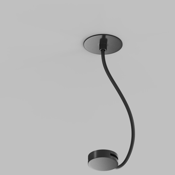 Встраиваемое отступное основание с вводом питания для шинопровода-ремня Denkirs Belty TR5514-BK Встраиваемое отступное основание с вводом питания для шинопровода-ремня Denkirs Belty TR5514-BK