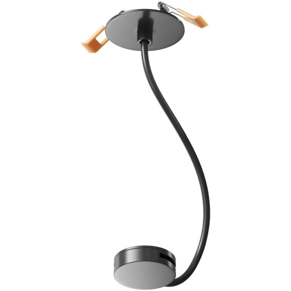 Встраиваемое отступное основание с вводом питания для шинопровода-ремня Denkirs Belty TR5514-BK Встраиваемое отступное основание с вводом питания для шинопровода-ремня Denkirs Belty TR5514-BK