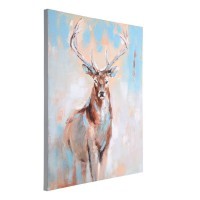 423158 IRODO Картина на холсте разноцветная L800, H1000, B37, дерево