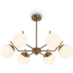 Люстра потолочная Freya FR5173PL-06BS Moonrock под лампы 6xE27 60W