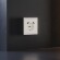 Накладка для розетки с заземлением и защитными шторками, с USB A+A, S70 (хлопок)