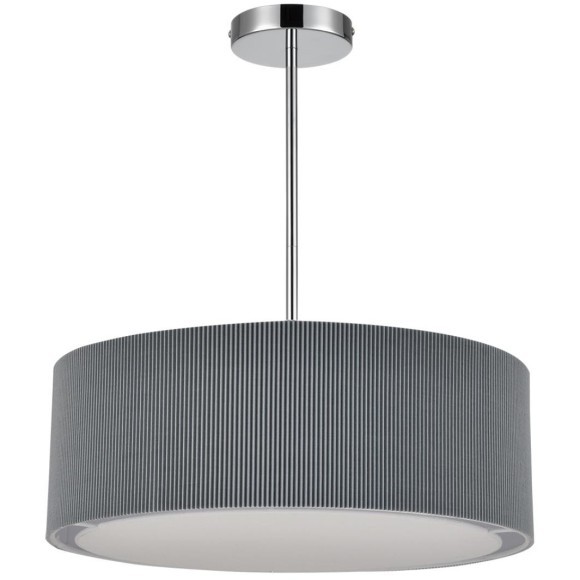 8111/5 MODERNI LN25 хром/серый, металл/текстиль Люстра подвесная E14 5*40W 220V ZIGRISA