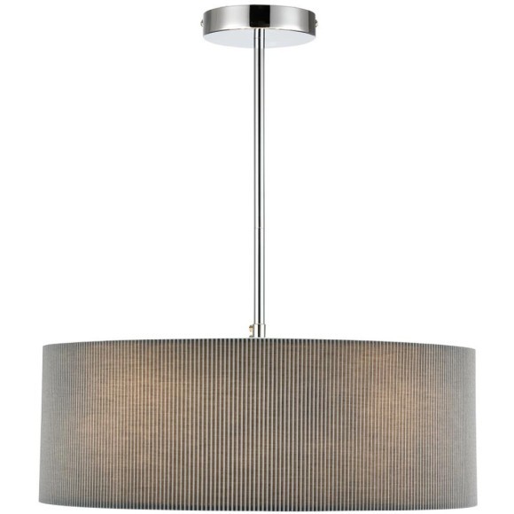 8111/5 MODERNI LN25 хром/серый, металл/текстиль Люстра подвесная E14 5*40W 220V ZIGRISA