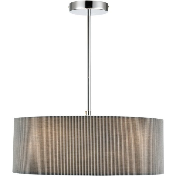 8111/5 MODERNI LN25 хром/серый, металл/текстиль Люстра подвесная E14 5*40W 220V ZIGRISA