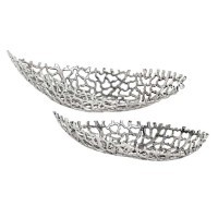 427086 KIMITSU KIMITSU Декоративная миска 2шт алюминий никель L610 B255 H130