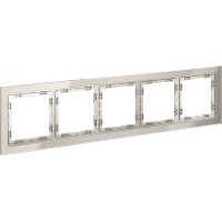 Рамка стеклянная VOLTUM S70 на 5 постов, (кашемир, стекло)