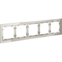 Рамка стеклянная VOLTUM S70 на 5 постов, (кашемир, стекло)