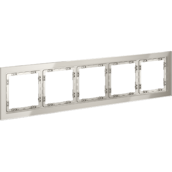 Рамка стеклянная VOLTUM S70 на 5 постов, (кашемир, стекло)