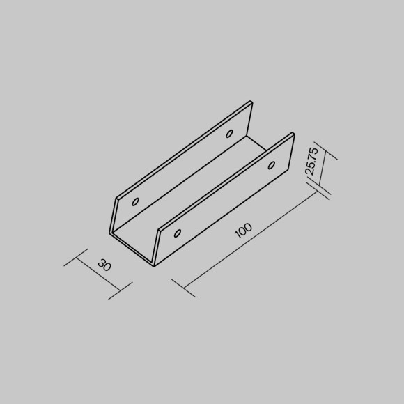 Коннектор прямой для профиля Maytoni Elasity IP65 Outdoor O-TR001-SC180 Коннектор прямой для профиля Maytoni Elasity IP65 Outdoor O-TR001-SC180