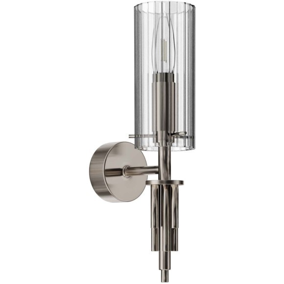 SL2005.101.01 Светильник настенный ST-Luce никиль/прозрачный E14 1*40W SANTORI SL2005.101.01 Светильник настенный ST-Luce никиль/прозрачный E14 1*40W SANTORI