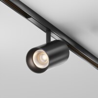 Maytoni EXILITY X TR243-12W3K-B Трековый светодиодный черный магнитный светильник цилиндр диаметром 5.5см, с DIP переключателем группы включения на корпусе, LED 12Вт 3000K 1300Лм CRI90 36° IP20 48В