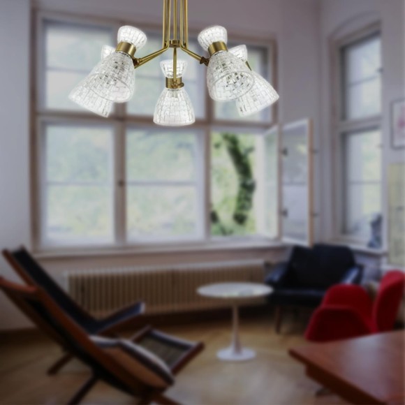 Люстра потолочная Lumion 3704/5C JACKIE под лампы 5xE14 5*40W