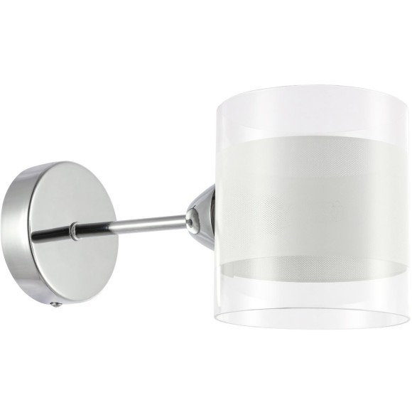 SLE102801-01 Светильник настенный Хром/Прозрачный, Белый E14 1*40W MIENTO SLE102801-01 Светильник настенный Хром/Прозрачный, Белый E14 1*40W MIENTO